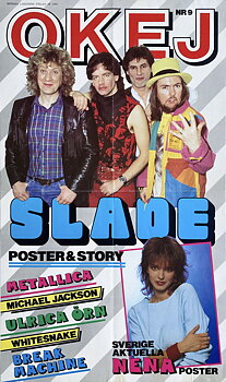 OKEJ Nr 9 - SLADE Löpsedel (1984) 