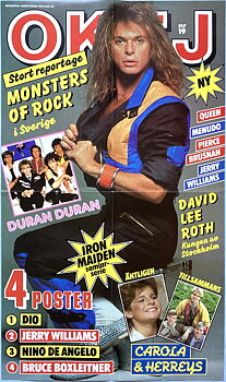 OKEJ Nr 19 - DAVID LEE ROTH (VAN HALEN) Löpsedel (1984) 