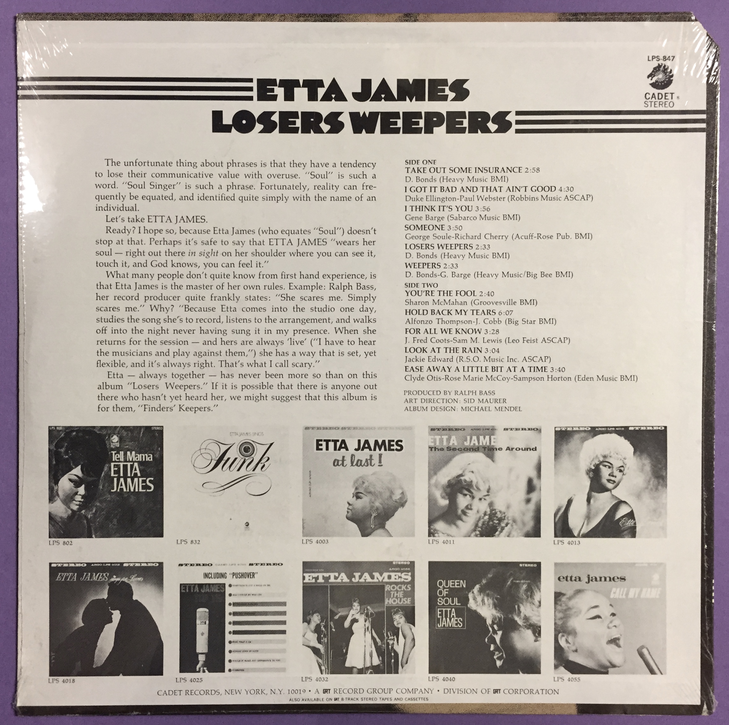 ETTA JAMES - Losers weepers US-orig LP 1970  STILL SEALED! - 2