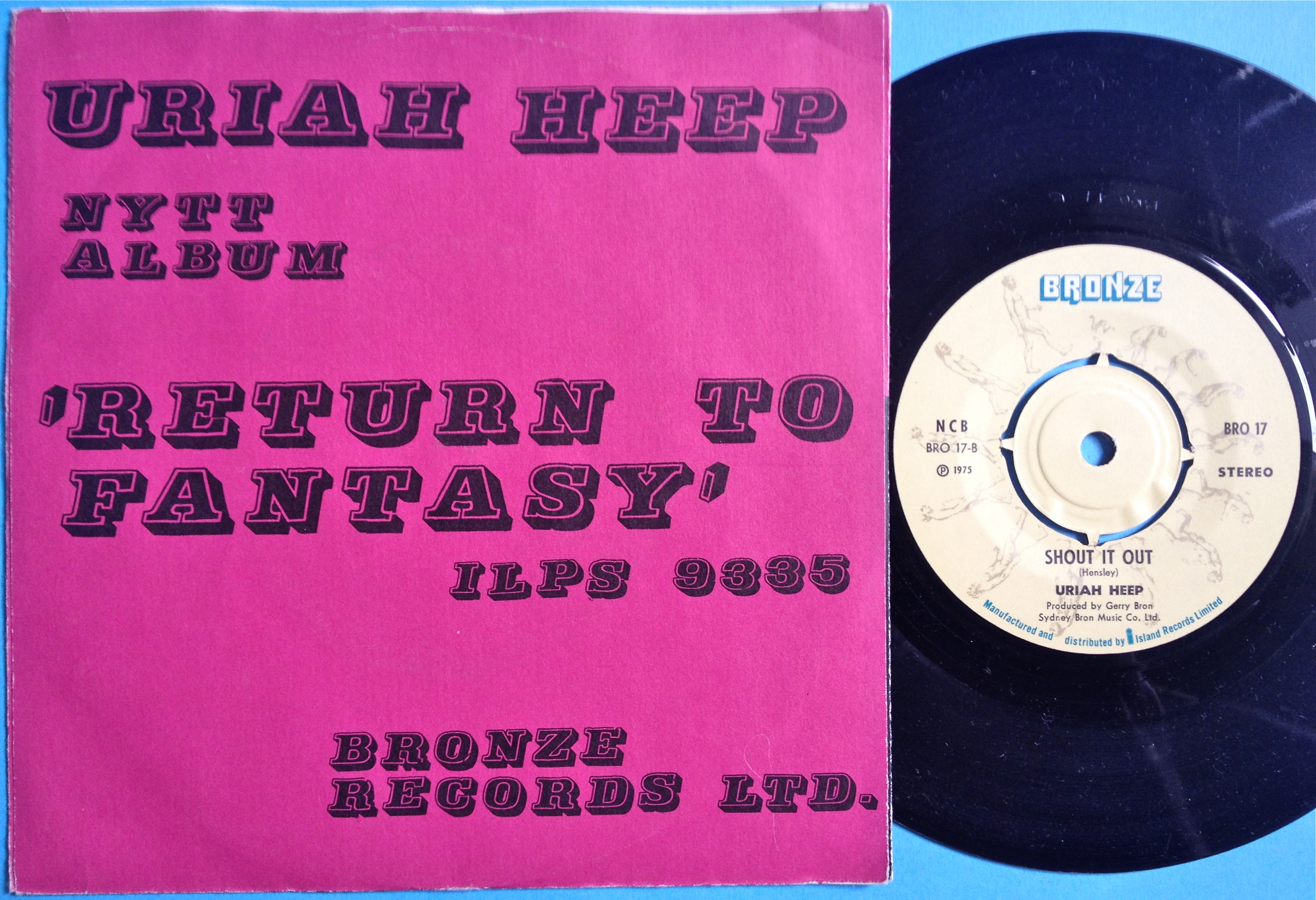 URIAH HEEP - Prima donna Swe PS 1975 - 2