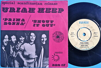 URIAH HEEP - Prima donna Swe PS 1975