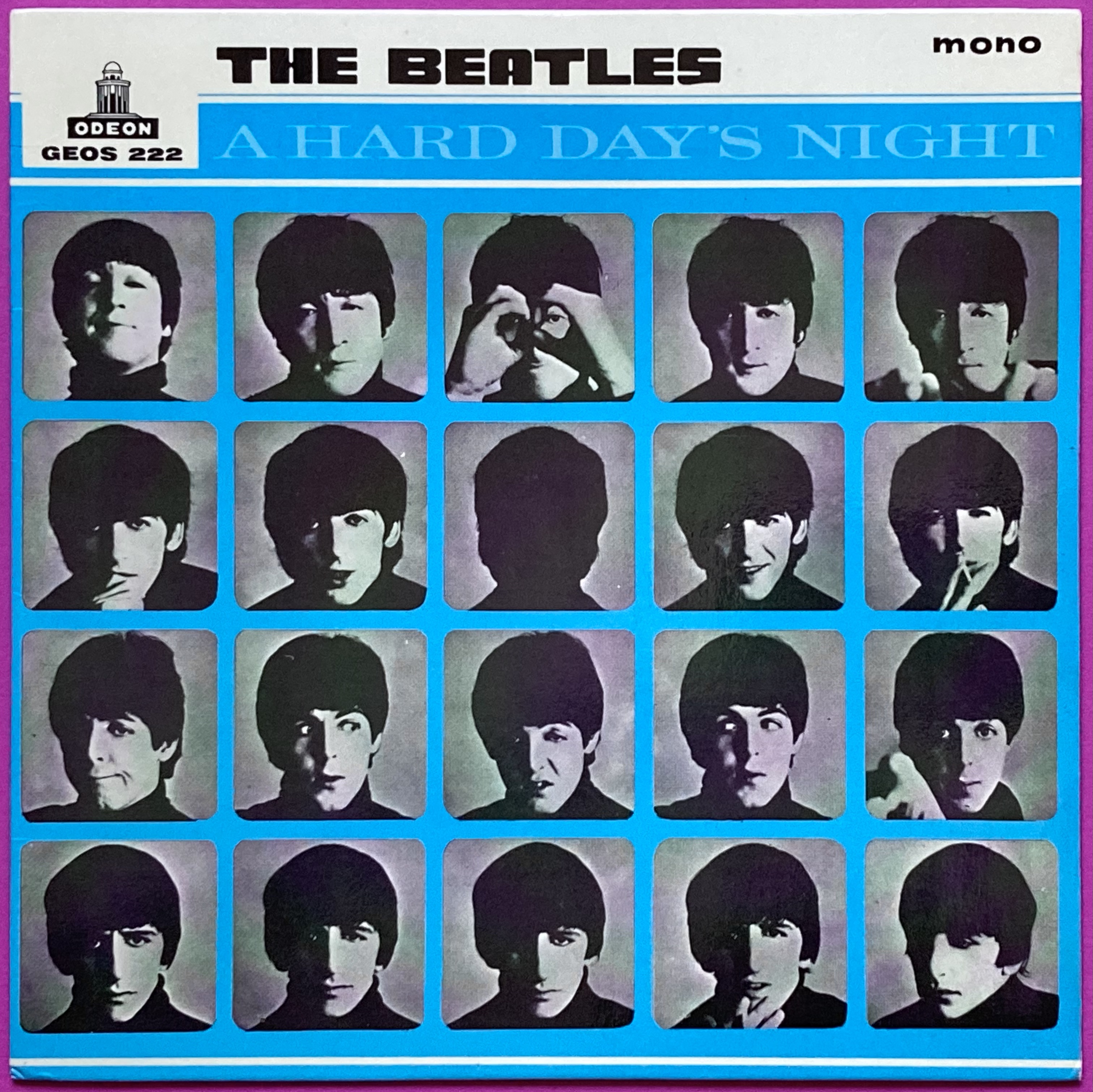 BEATLES - A hard day´s night +3 Turquoise Swe EP 1964
