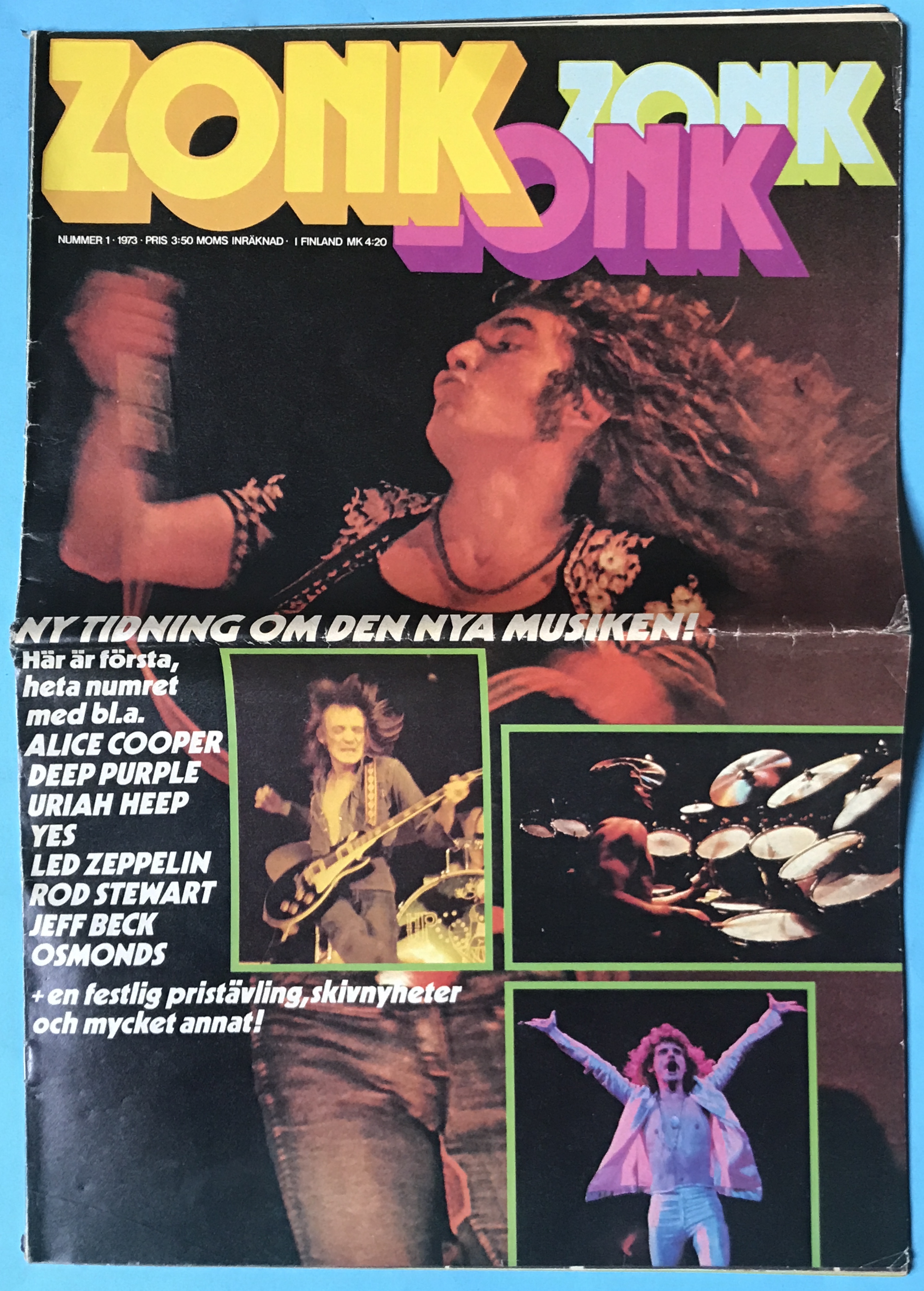 ZONK - Nr 1 1973 LED ZEPPELIN omslag