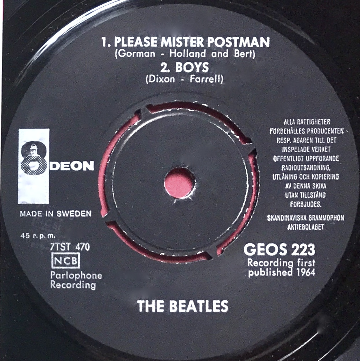 BEATLES - She loves you +3 Swe EP 1964 - 4