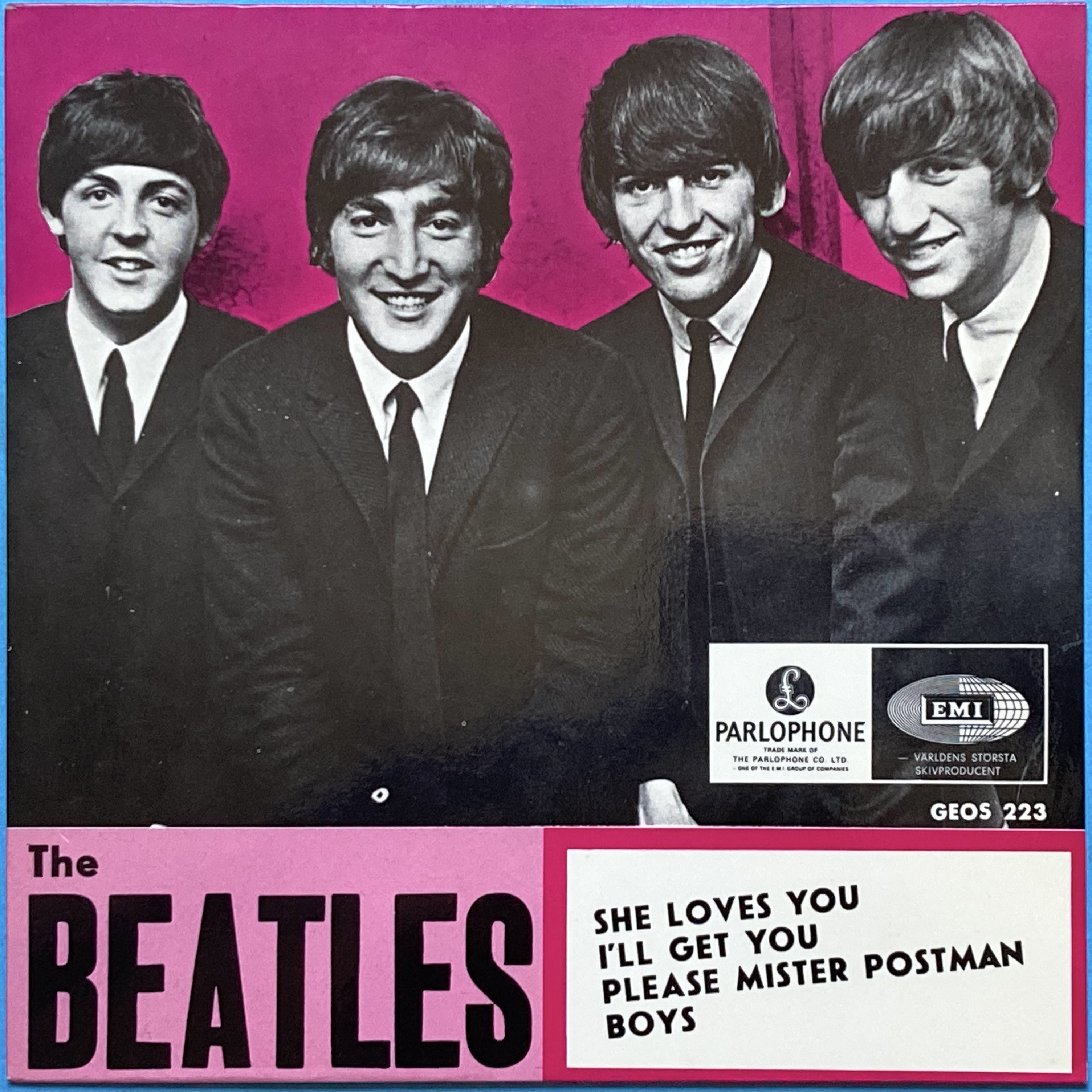 BEATLES - She loves you +3 Swe EP 1964