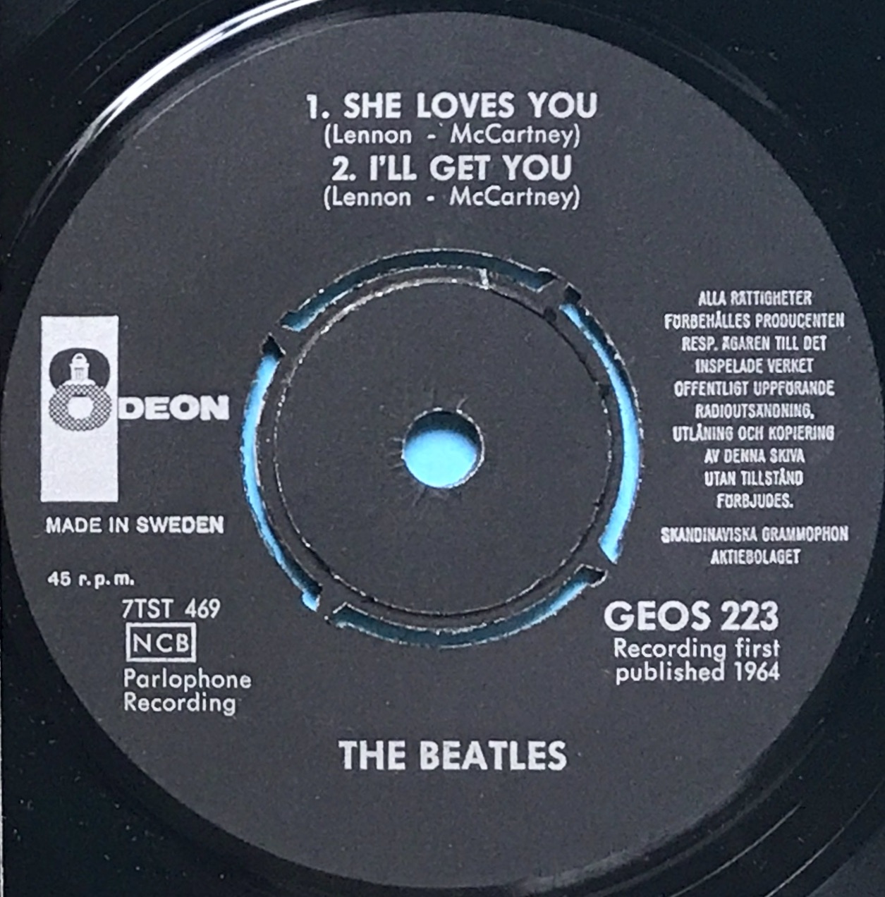 BEATLES - She loves you +3 Swe EP 1964 - 3