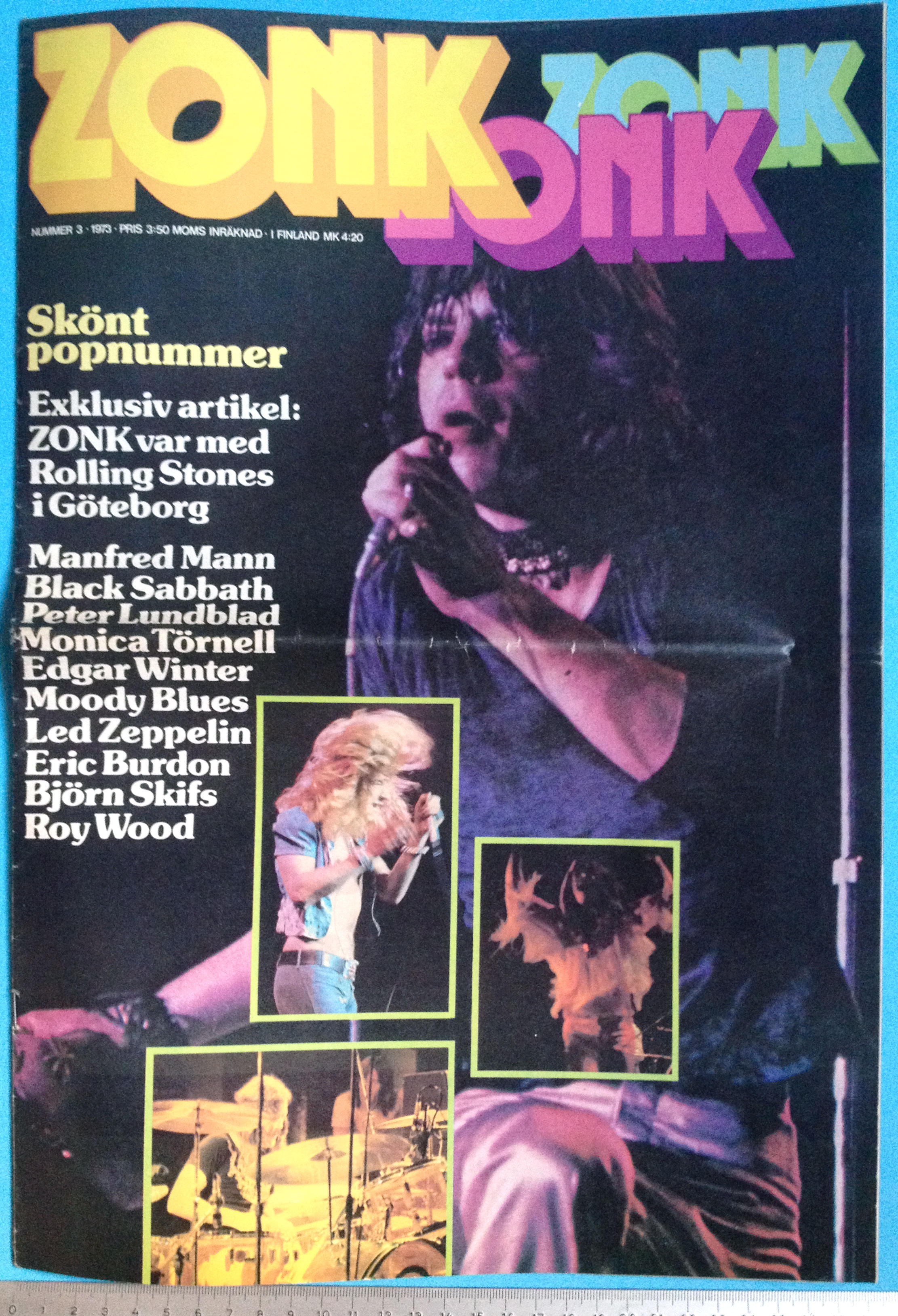 ZONK - Nr 3 1973 MICK JAGGER omslag