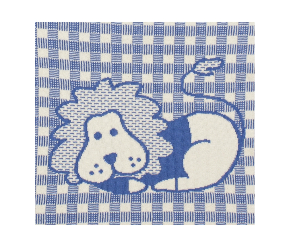 Babytæppe med barnets navn og stjernetegn. Løven. - 2