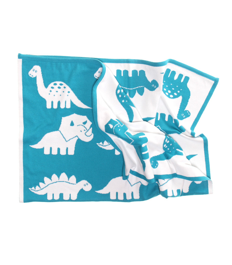 Manta de bebé con nombre. dinosaurios - 4