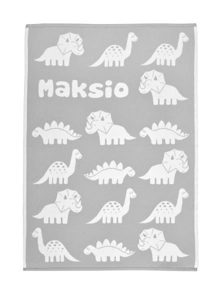 Dino - Babytæppe med navn. XXL - 17