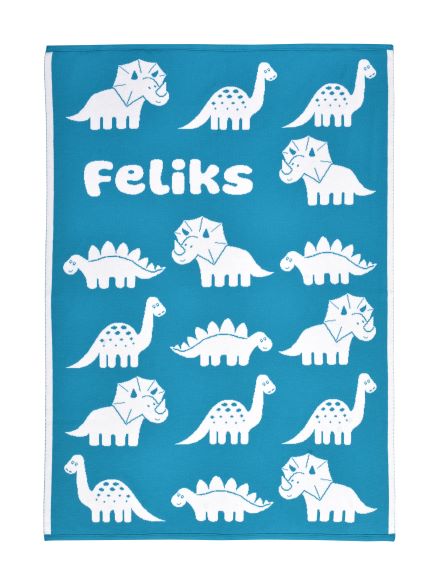 Dino - Babytæppe med navn. XXL - 2