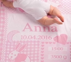 Manta para bebé personalizada con el signo de la estrella. Peso. - 15