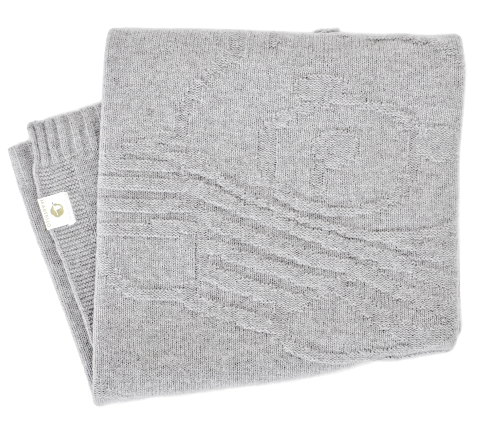 Filt för barn 100% merino-lammull, enfärgad - 6