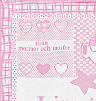Personlig babypledd med barnets navn.  Lavendel farge - 7