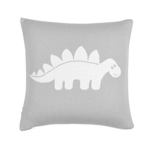 Kissenbezug aus Bio-Baumwolle mit Namen. STEGOSAURUS - 2