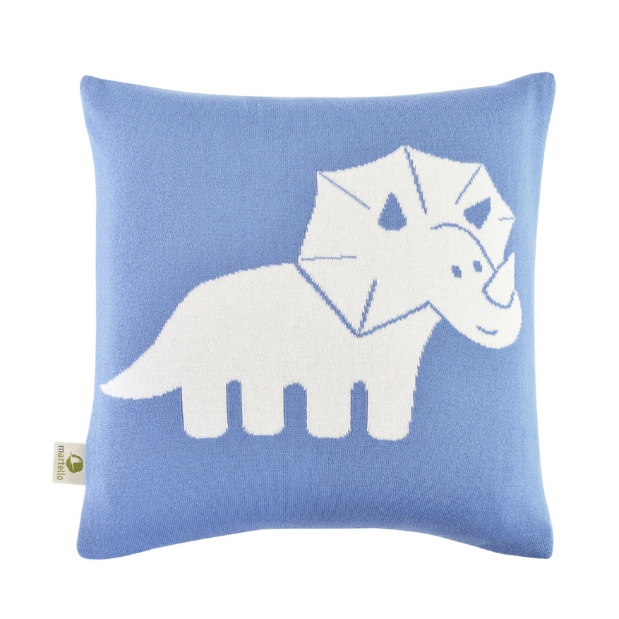 Økologisk bomullsputetrekk med navn. TRICERATOPS  - 2