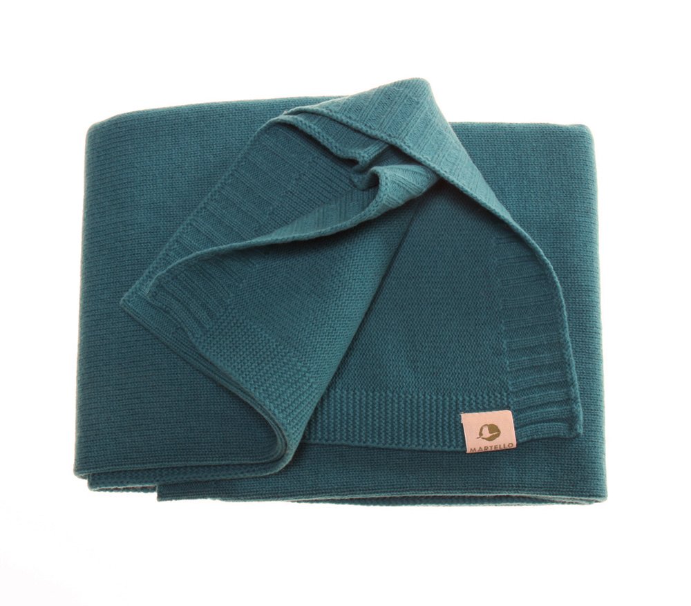 Filt för barn ,100% merino-lammull, röd - 9