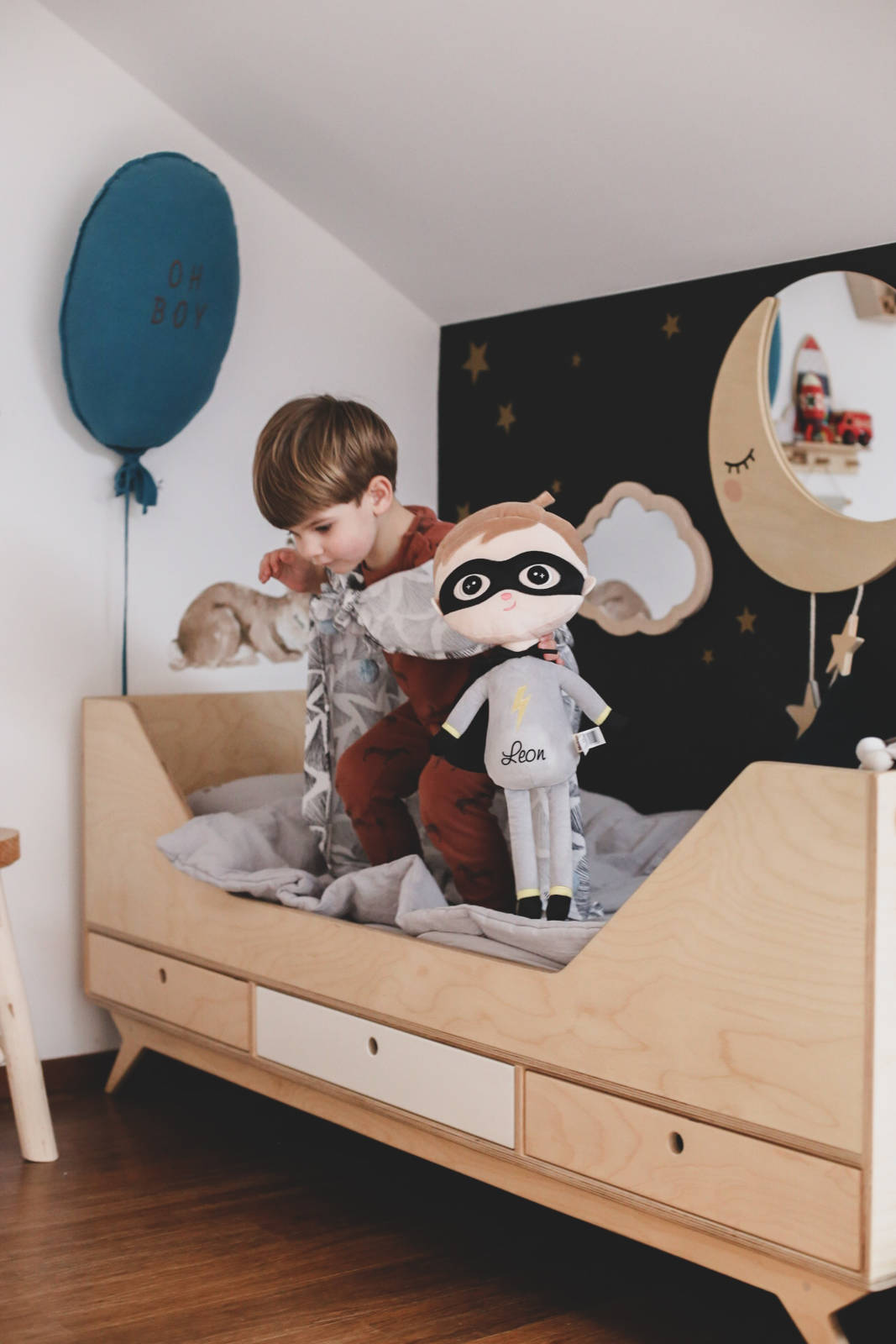 Super boy- ukke med et navn til en dreng. 70 cm Metoo - 10