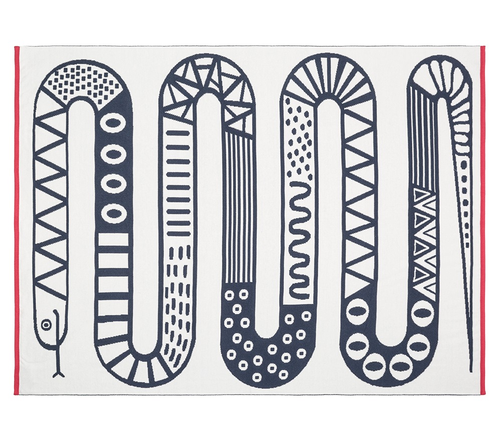 Babyfilt  140 cm  x 190 cm.  Snake 