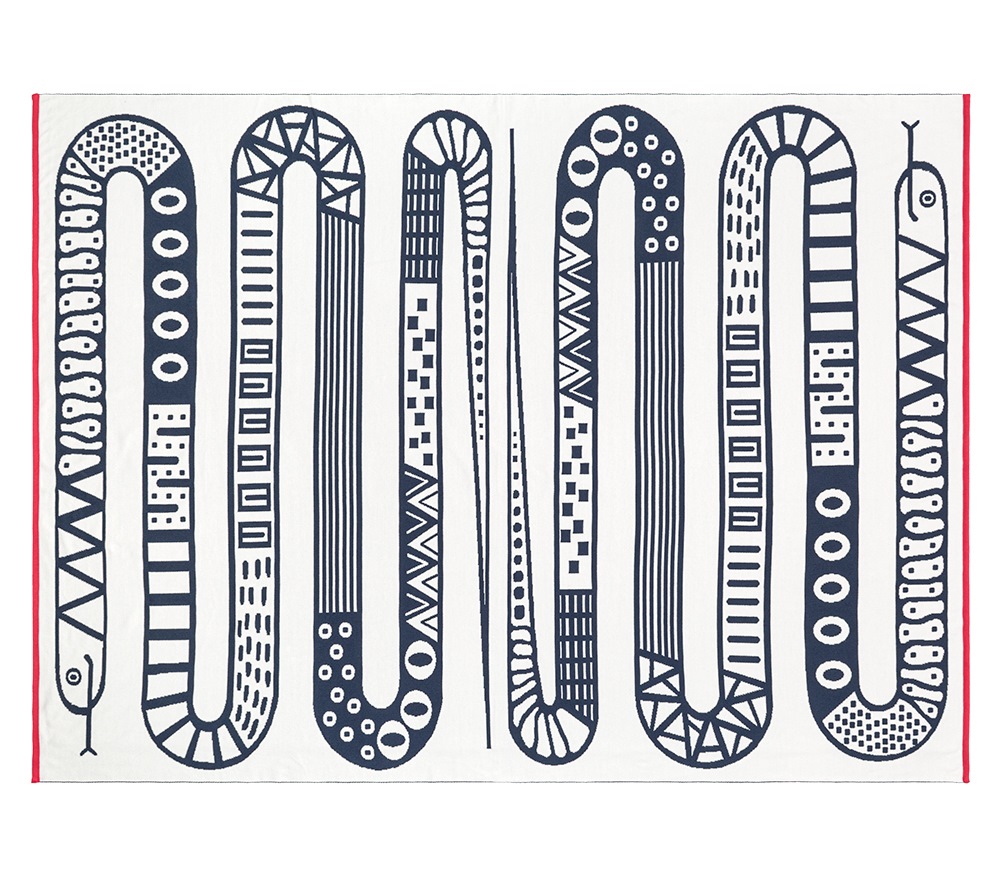 Baby blanket 140 cm  x 190 cm. Snake  - 5