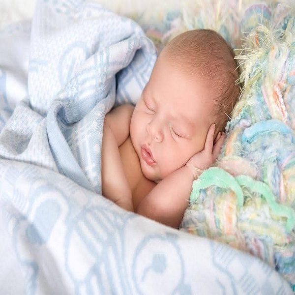 Personlig babyteppe med babyens navn og andunge  - 47