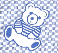 Personlig babyteppe med babyens navn og andunge  - 7