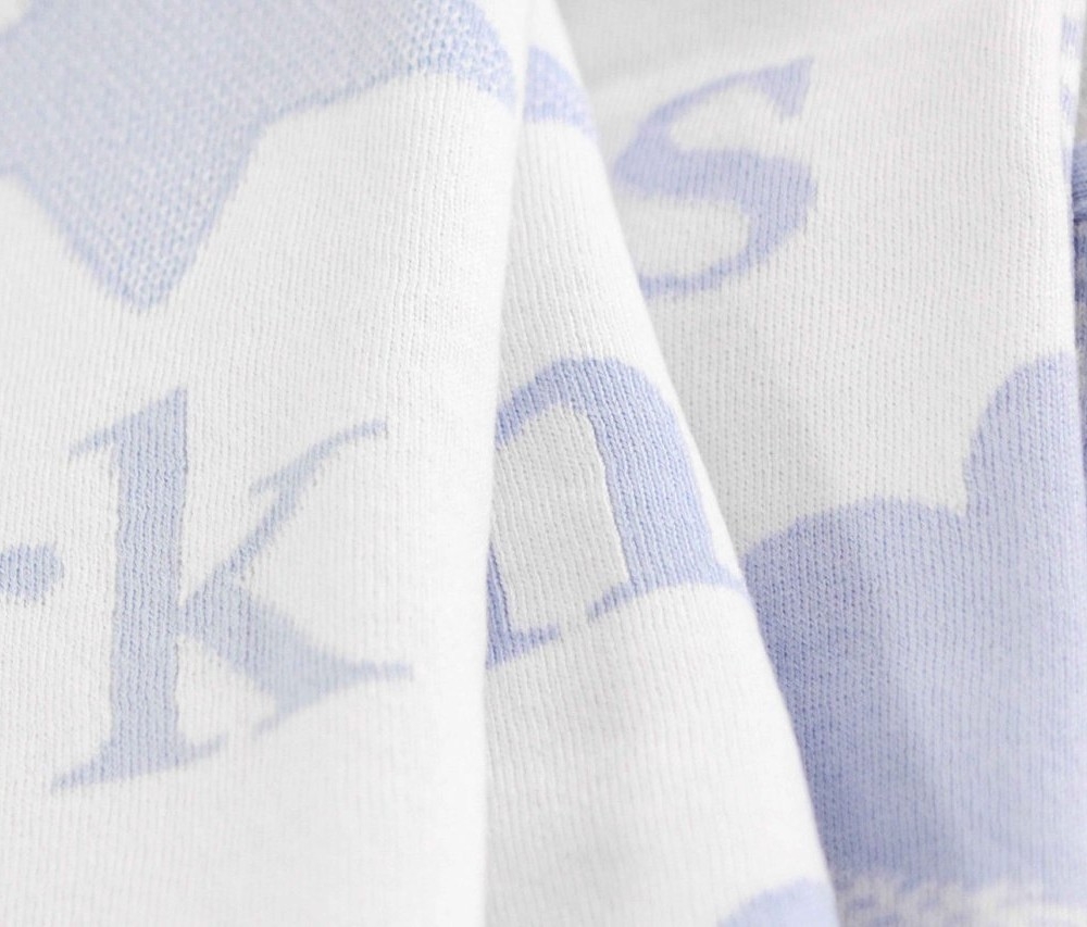 Personlig babyteppe med babyens navn og kanin - 15