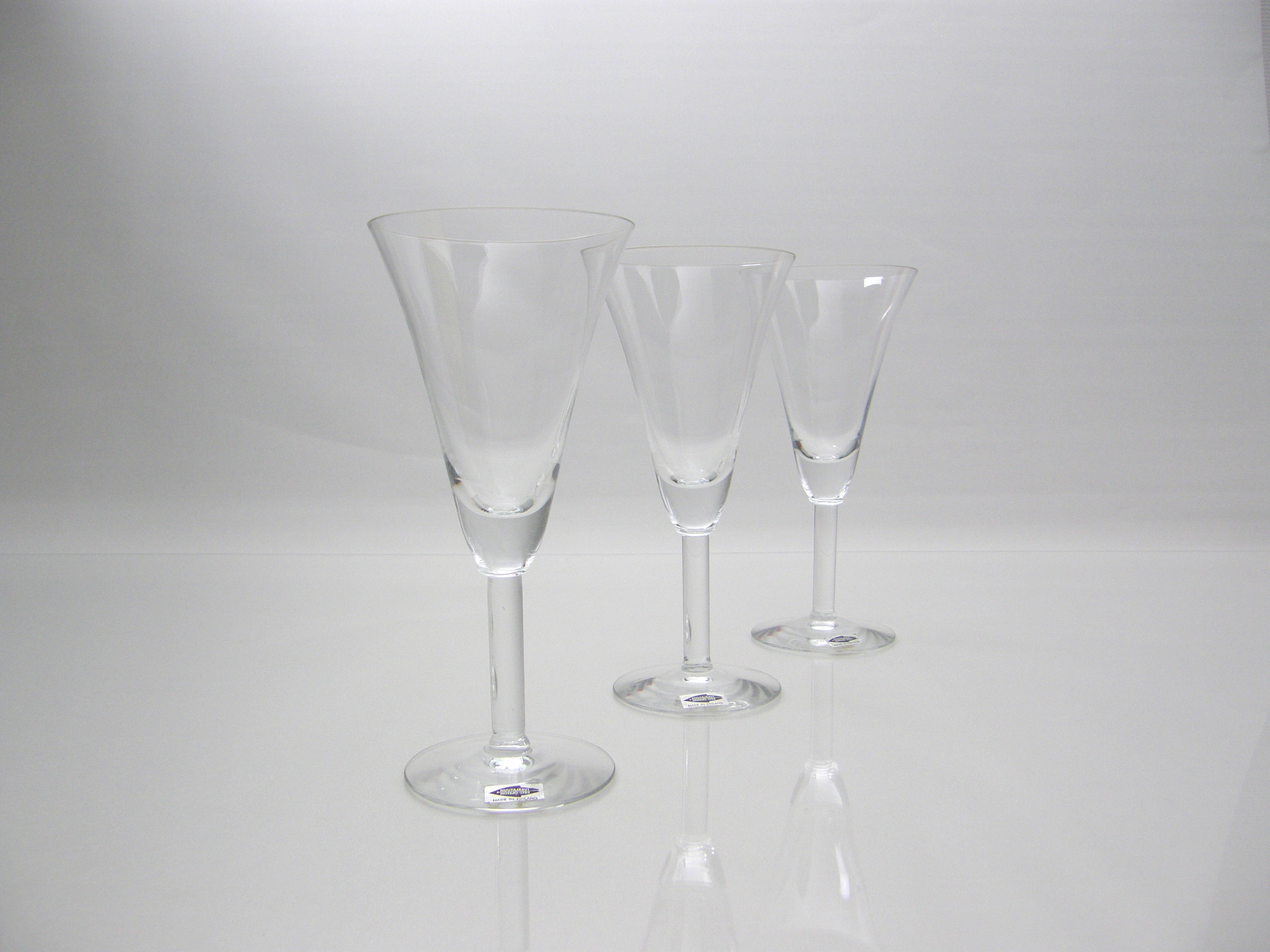 Champagneglas, 3 st, klar