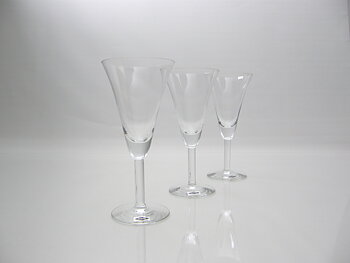 Champagneglas, 3 st, klar