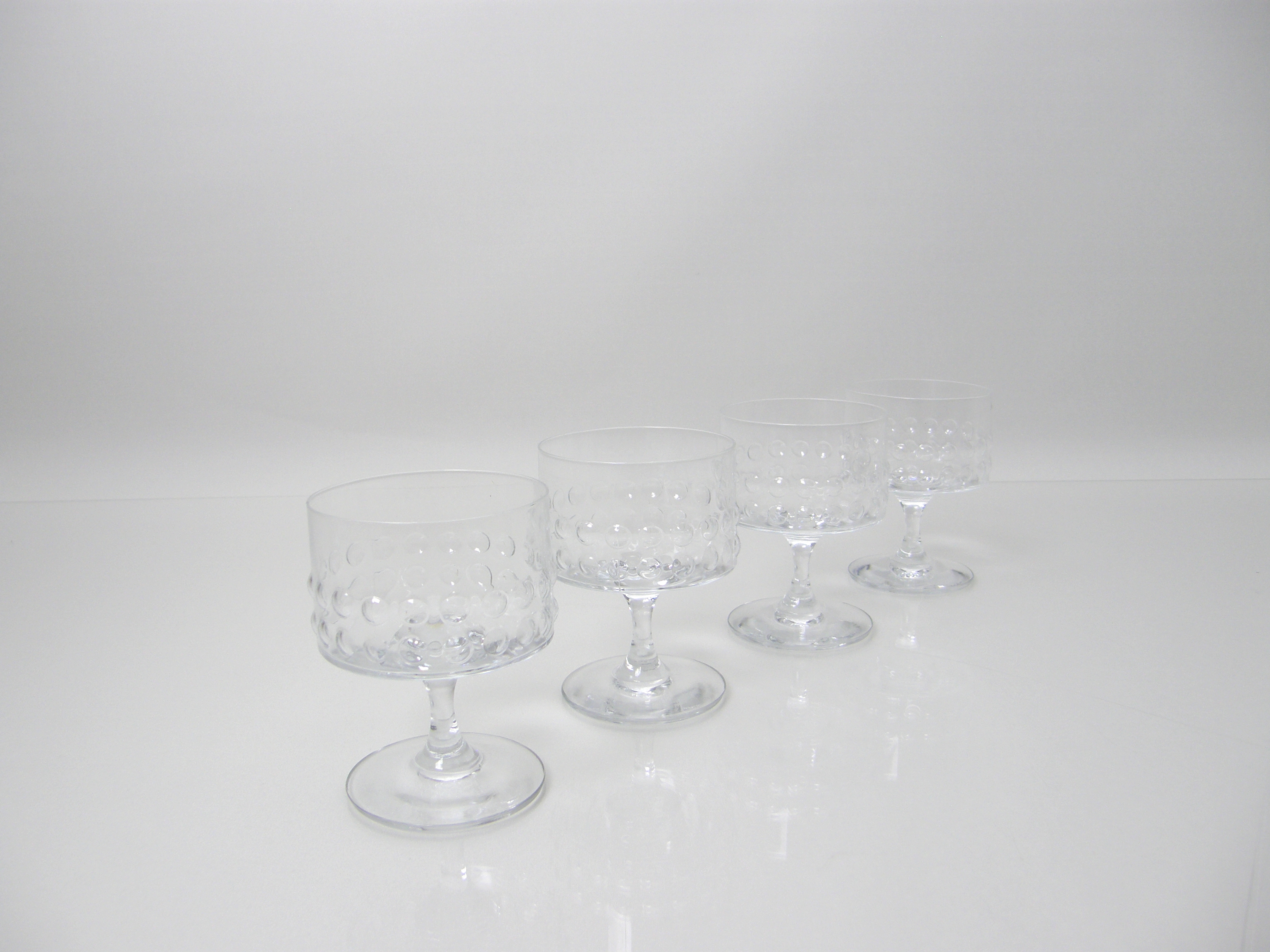 Coctailglas på fot 4 st, Grappo, klar, NS