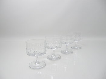 Coctailglas på fot 4 st, Grappo, klar, NS
