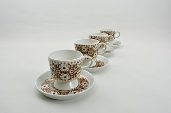 Kaffekoppar 4 st, Ali, brun, RU