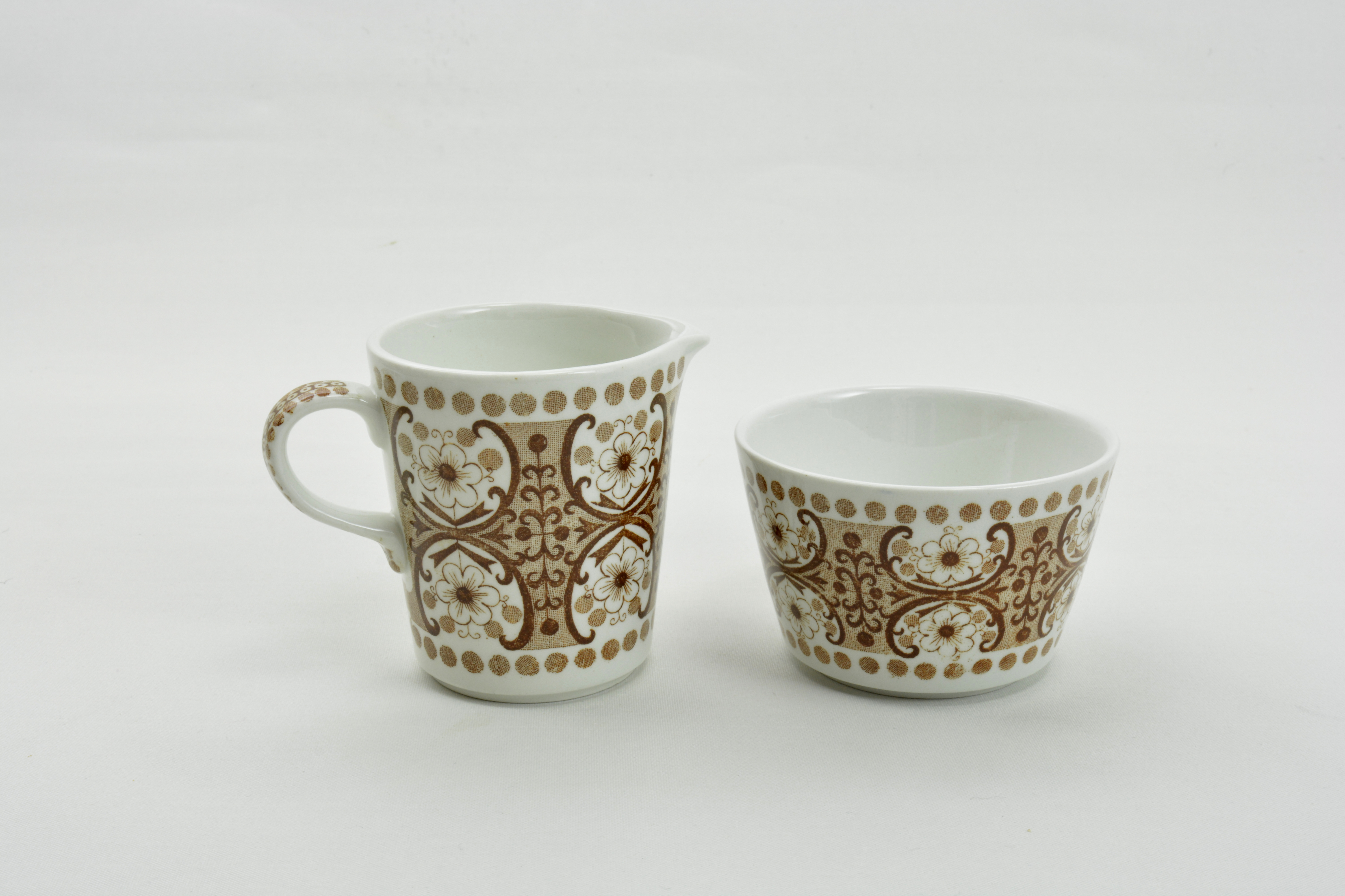 Socker- och grädd set, Ali, brun, RU