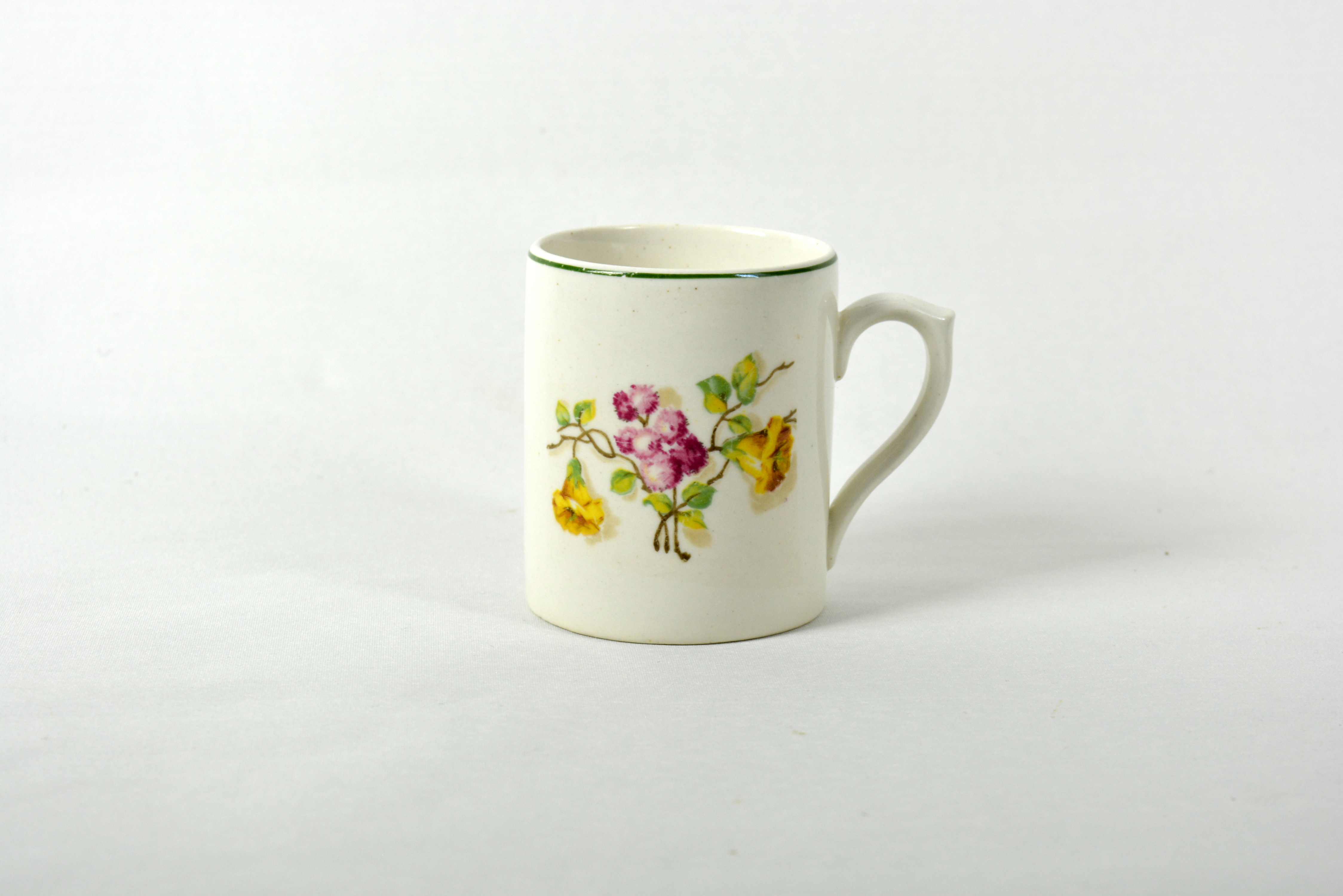 Mugg, blomdekor, 1930-tal