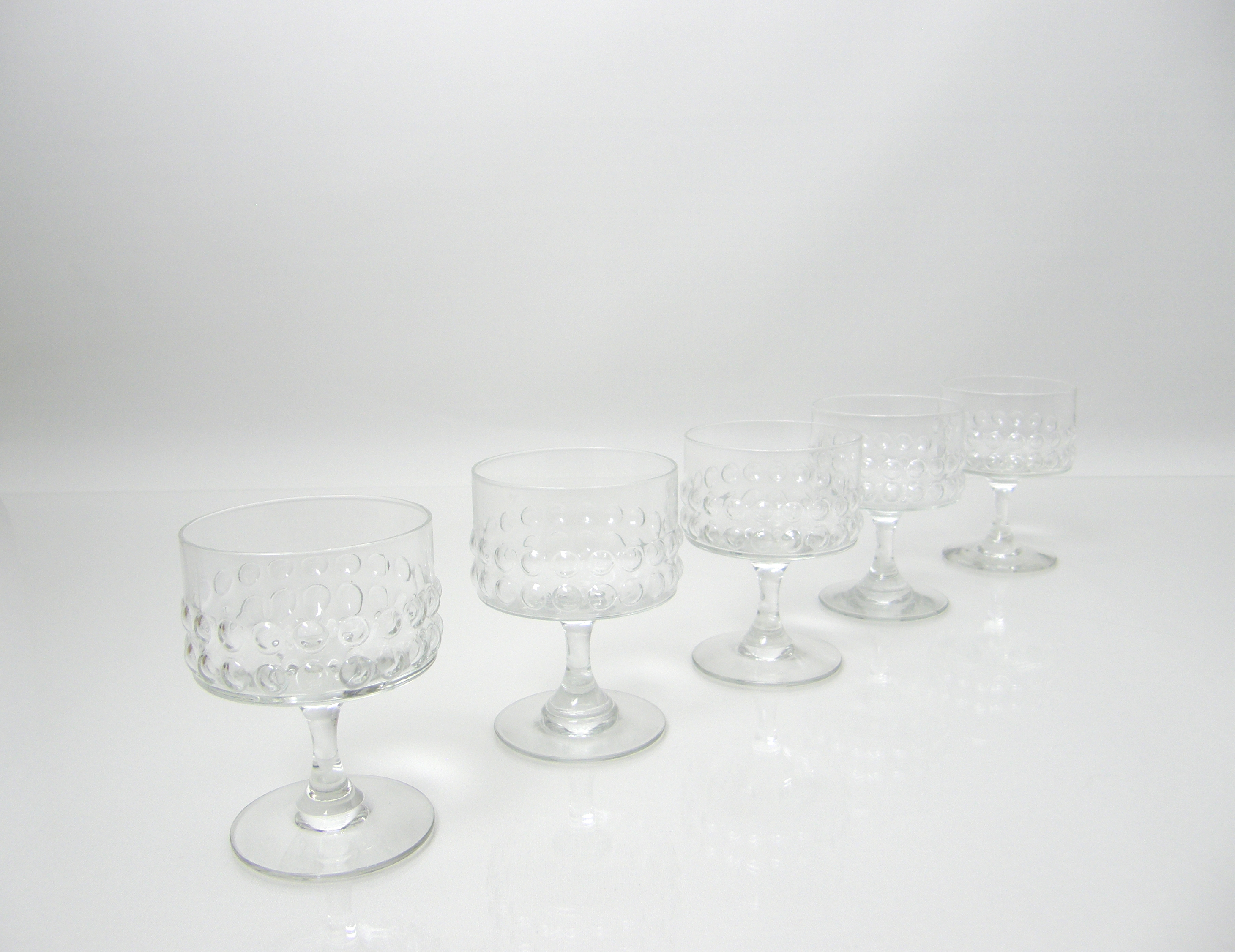 Coctailglas på fot 5 st, Grappo, Klar, NS