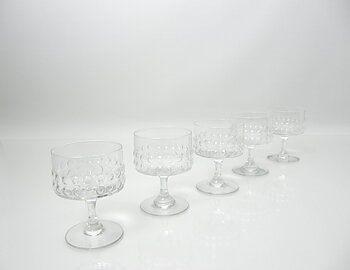 Coctailglas på fot 5 st, Grappo, Klar, NS