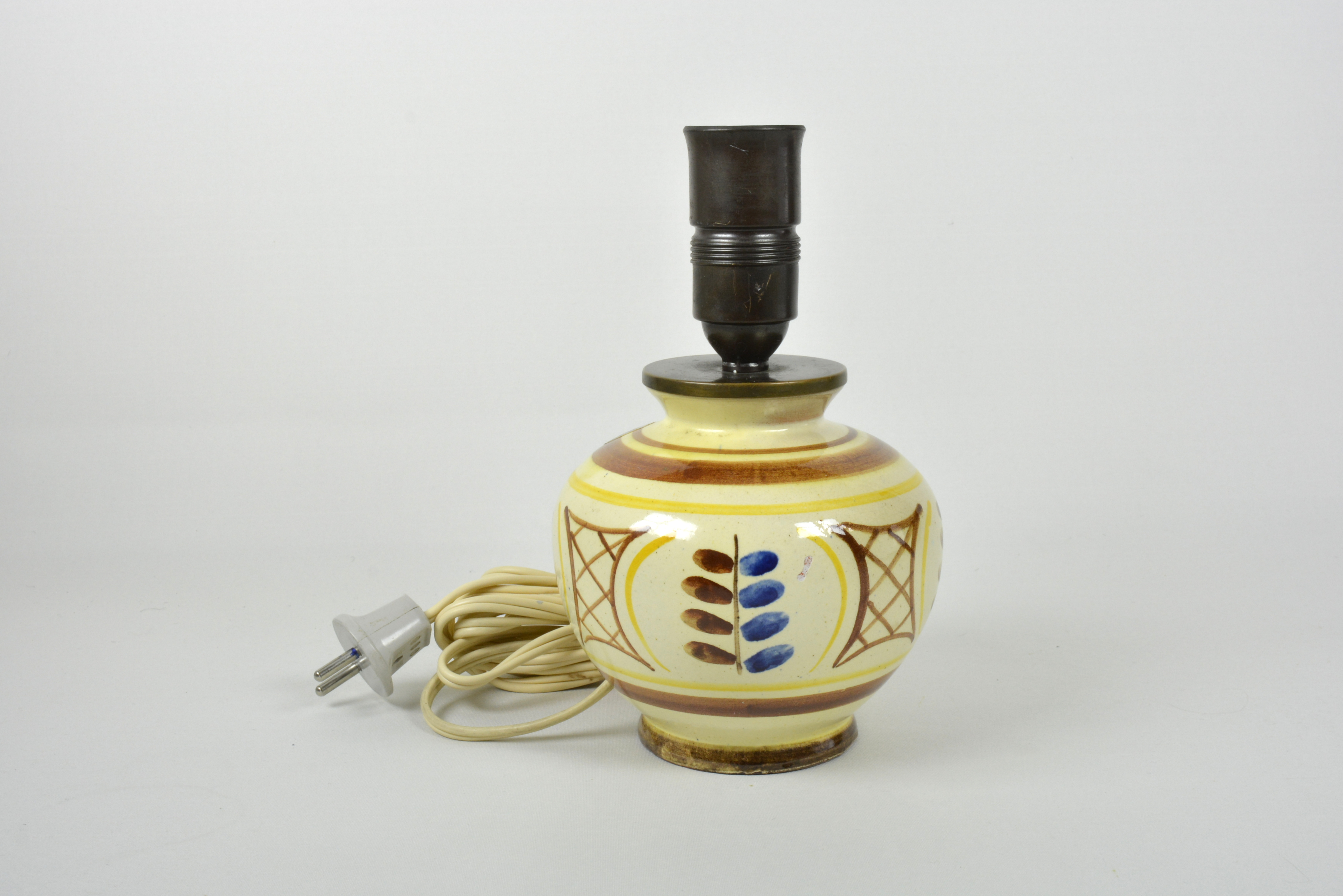 Bordslampa, Handmålad