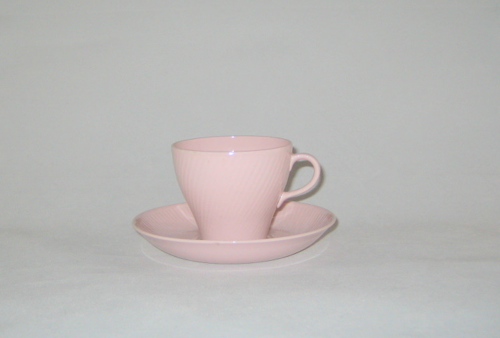 Kaffekopp och fat, Rosa
