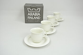 Kaffekoppar 4 st,  Arctica, White,  IL