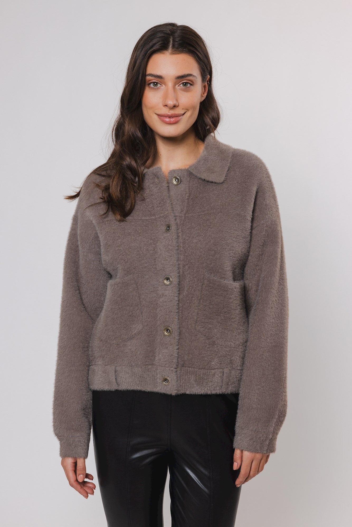 Bubbly jacket taupe