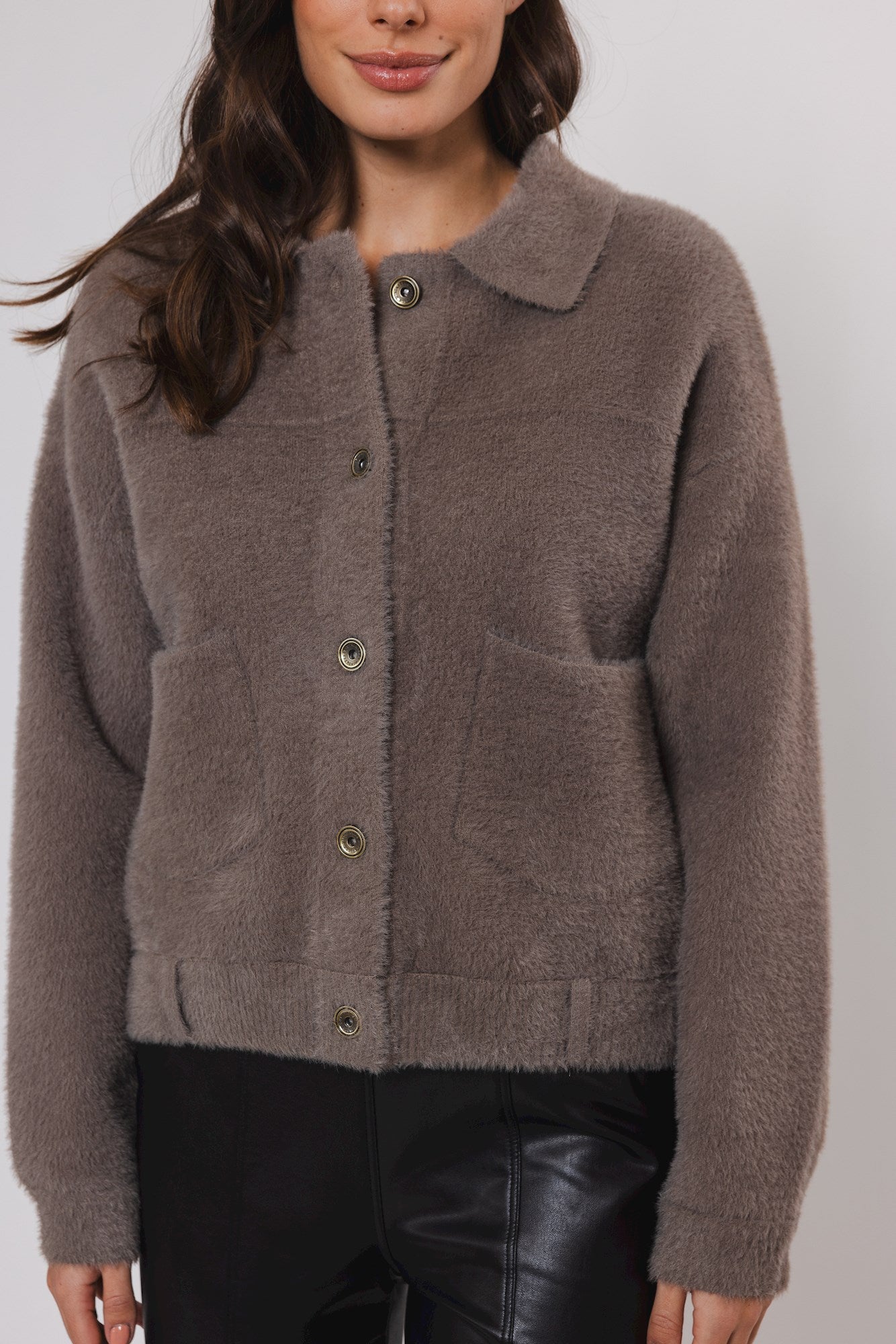 Bubbly jacket taupe - 4