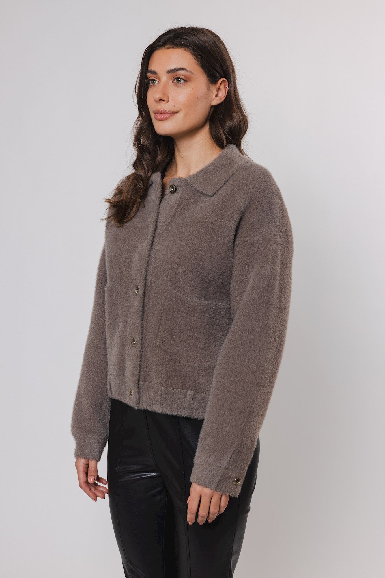 Bubbly jacket taupe - 2