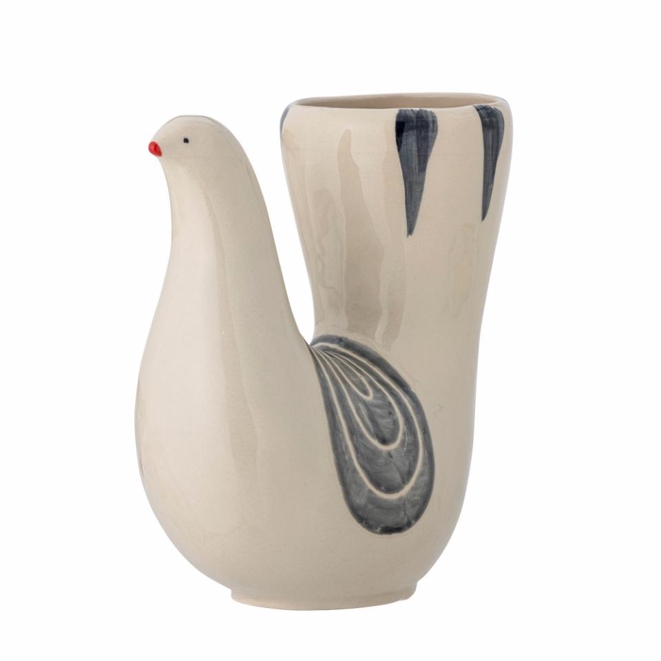 Bird vase stoneware - 3