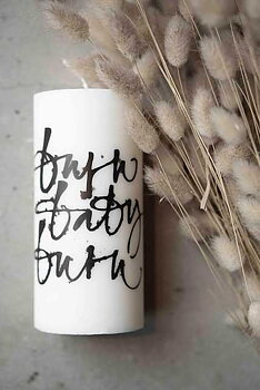 Ylva Skarp Blockljus "Burn baby burn"