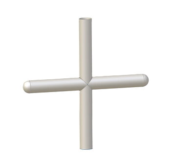 Silicone Connection bladder, Double, 180-100-100-100-90