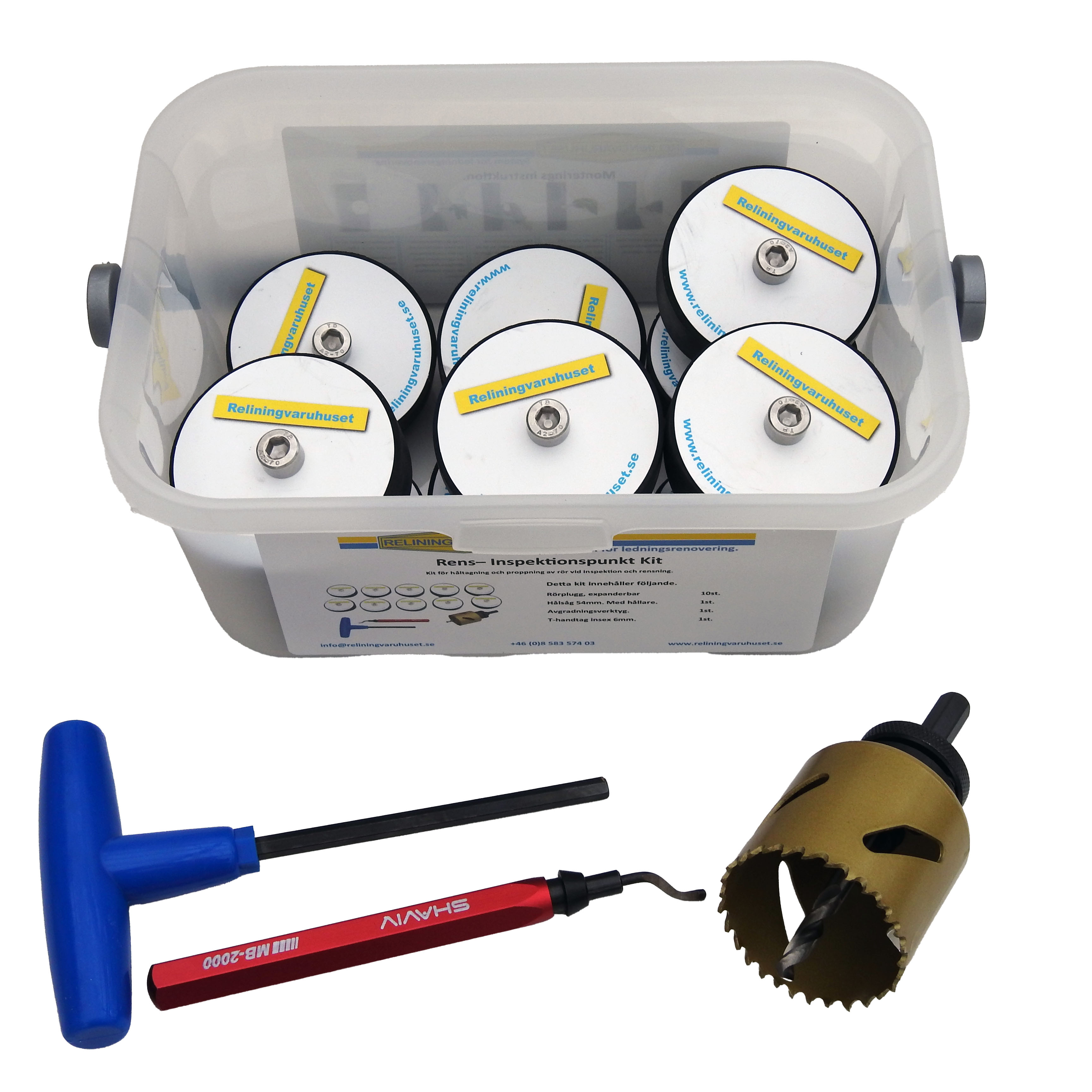 Cleaning and inspection point kit. - 6