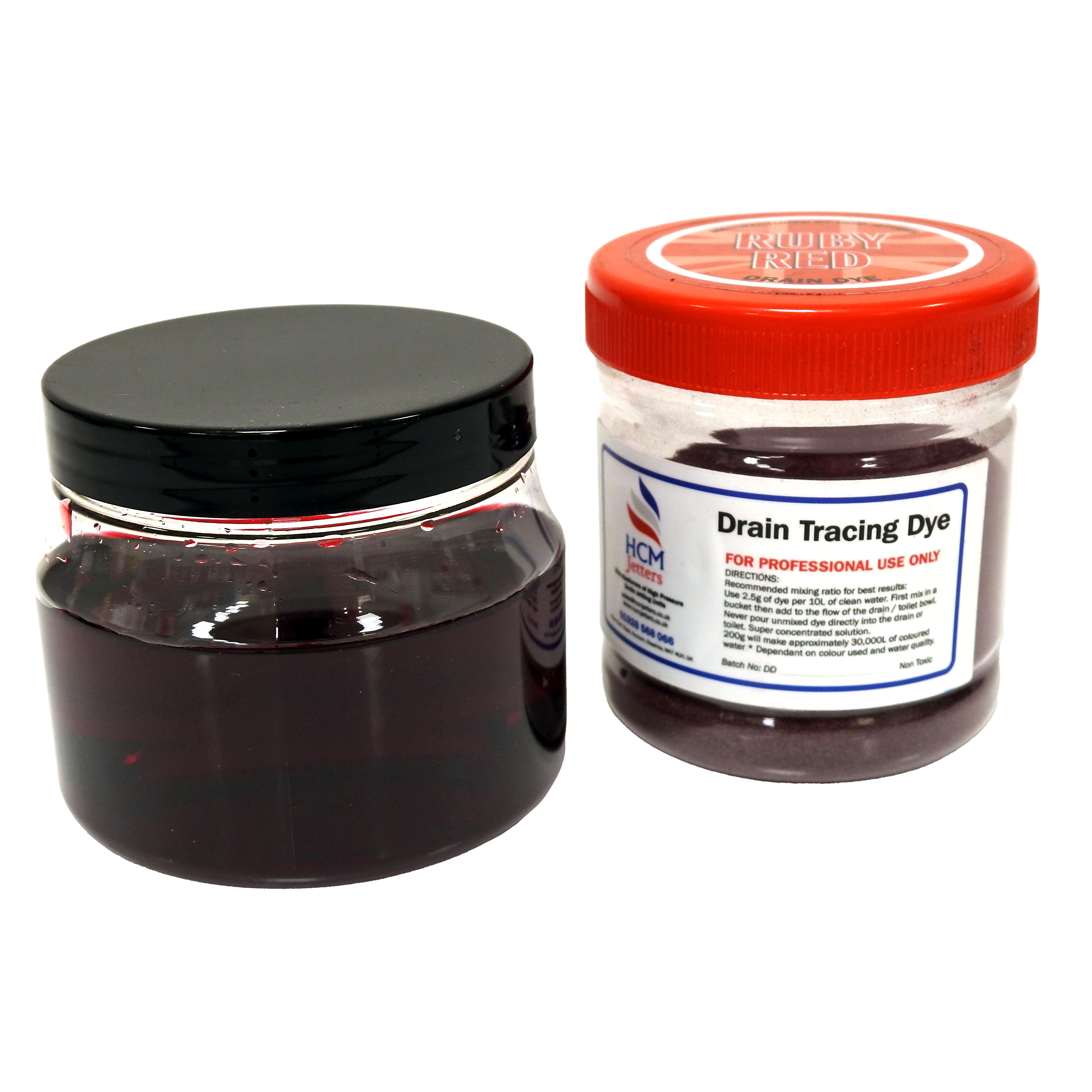 Drain Tracing Dye, Ruby Red - 3