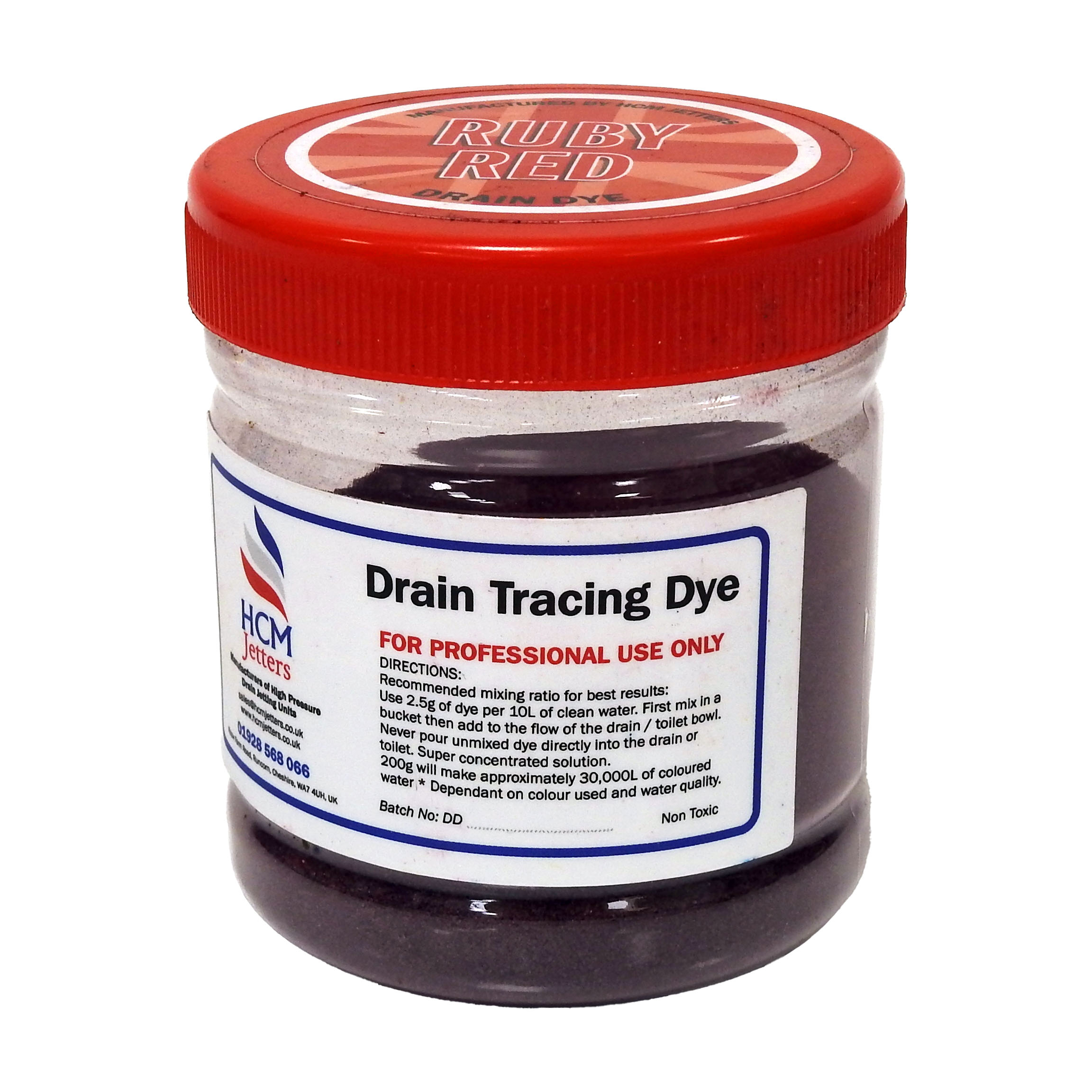 Drain Tracing Dye, Ruby Red - 2