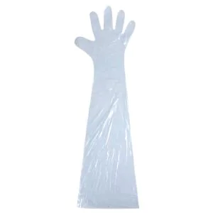 PE glove.