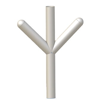 Silicone Connection bladder, Double, 180-100-70-70-45